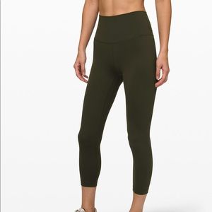 Lululemon Dark Olive 23” Aligns